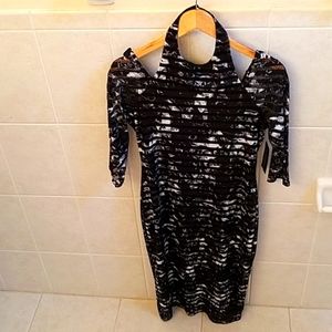 Crystal Eve Jet Black Dress by Guess LA. Size M